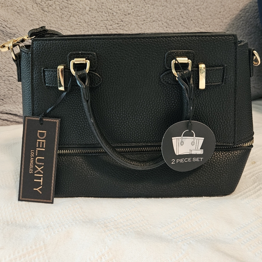 Black crossbody with handles